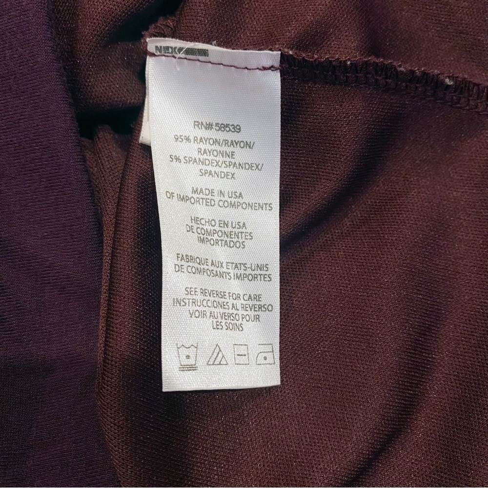 Kut From The Kloth | Mollie Dress Knee Length Spandex Ruched Purple Size 10 - Picture 7 of 7